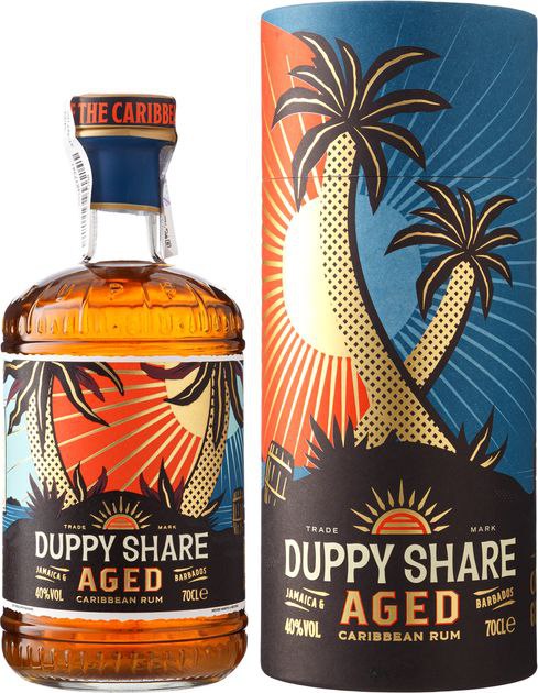Ром Duppy Share Aged 3-5 y.o. 40% 0.7 л tube
